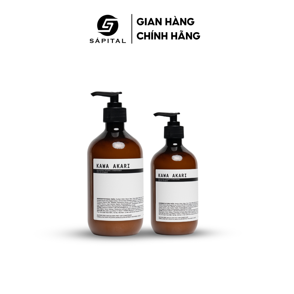 Dầu xả Kawa Akari Rusty Lab | Dầu xả cung cấp dưỡng chất, phục hồi tóc - Chiết xuất từ thiên nhiên