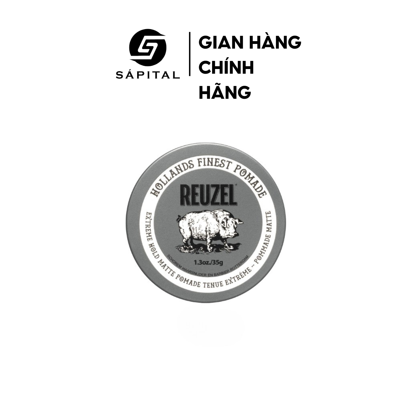 Sáp Vuốt Tóc Reuzel Extreme Hold Matte Clay Pomade