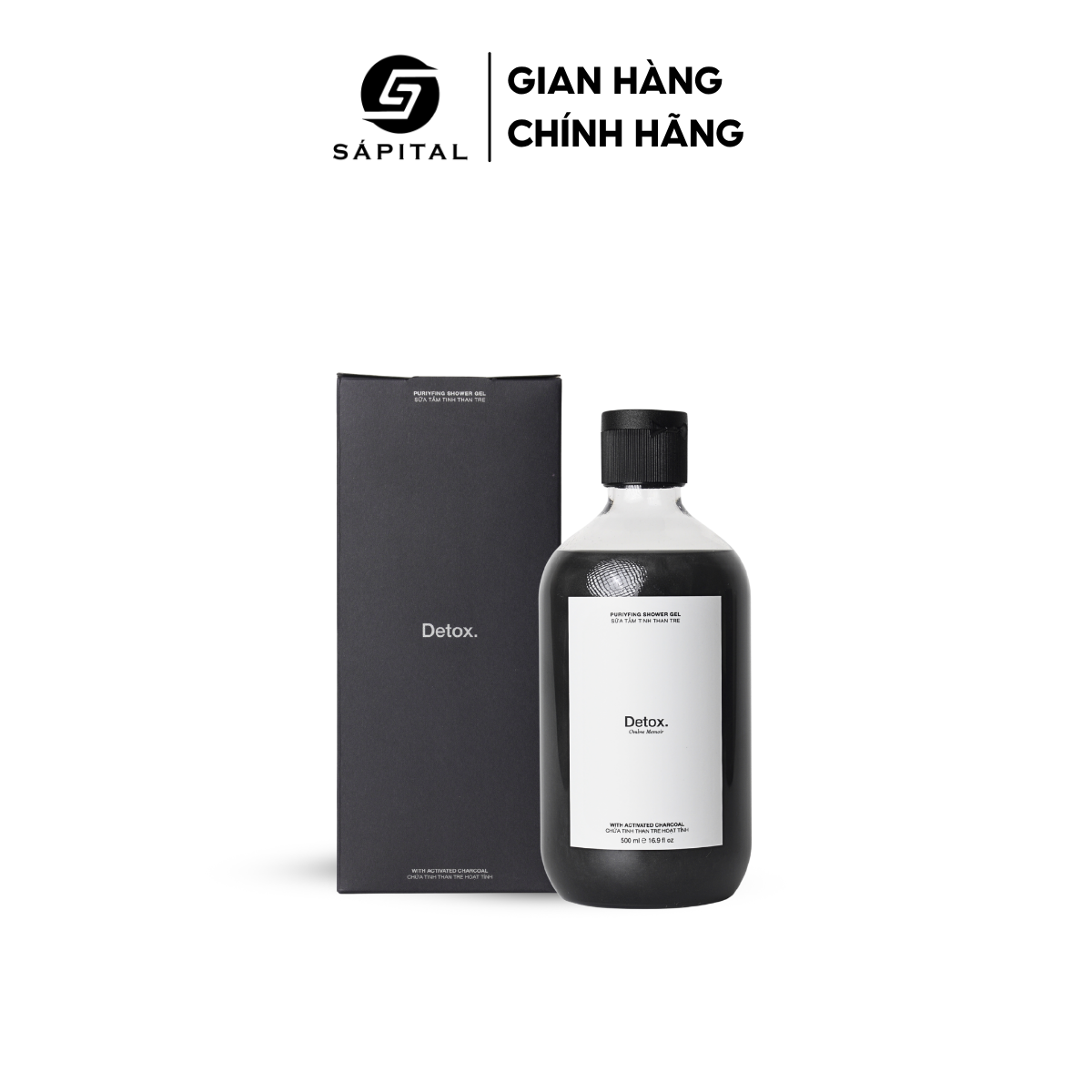 Sữa tắm Rusty Lab Detox | Sữa tắm tinh chất than tre, Dành cho cả nam&nữ, Thành phần từ thiên nhiên, Phù hợp mọi làn da