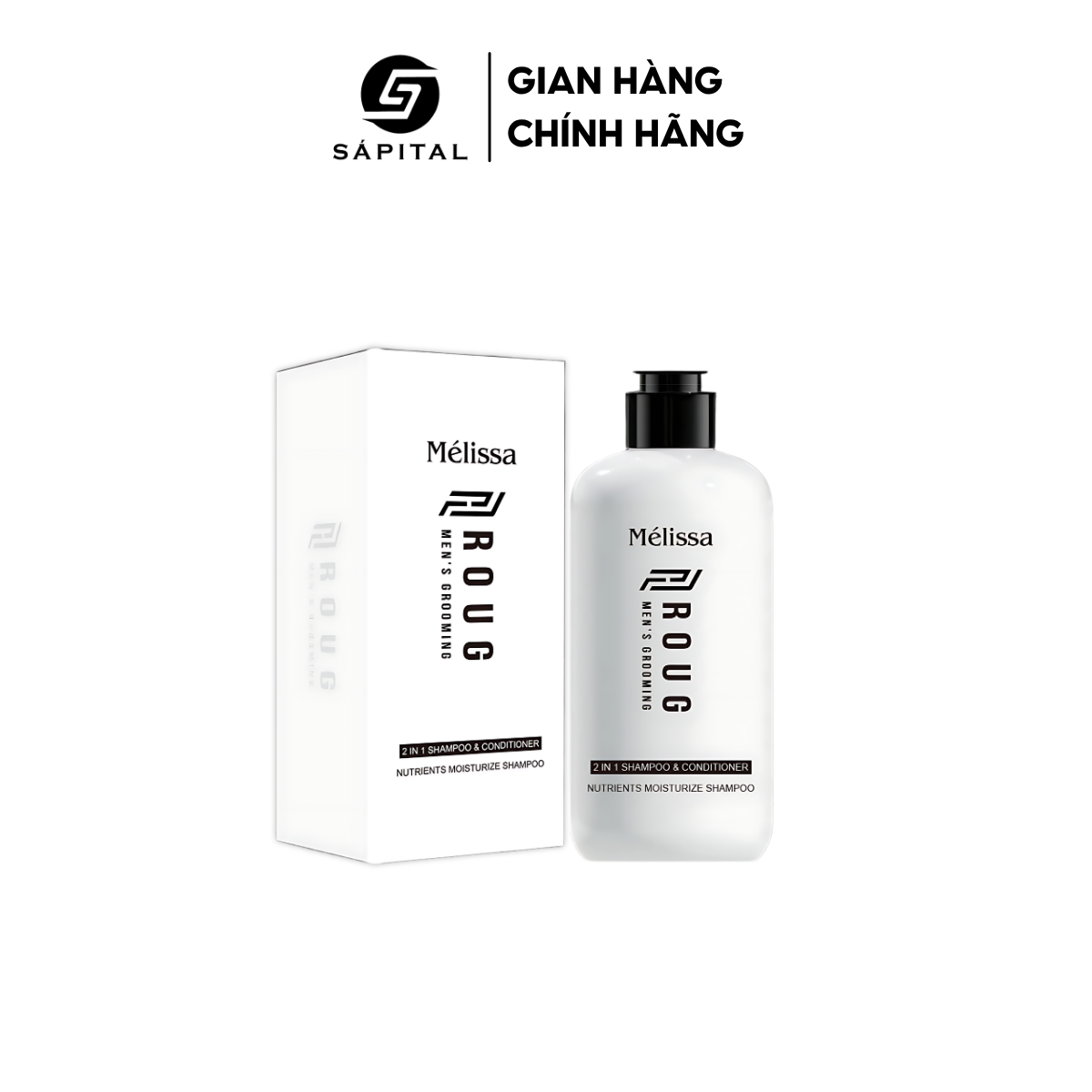Dầu gội xả Roug Mélissa 2in1 | Làm sạch nuôi dưỡng cấp ẩm cho tóc - Độ phồng tự nhiên cho mái tóc