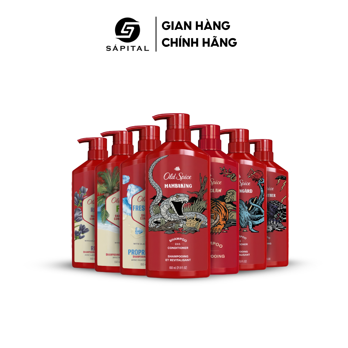 Dầu gội xả OLD SPICE 2IN1 | Nuôi dưỡng mái tóc chắc khoẻ, Hương nước hoa