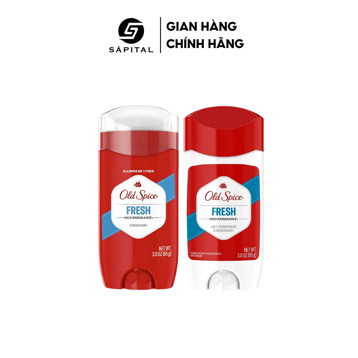 Lăn khử mùi Old Spice Fresh | Sáp khử mùi cơ thể cho Nam & Nữ, Giảm tiết mồ hôi