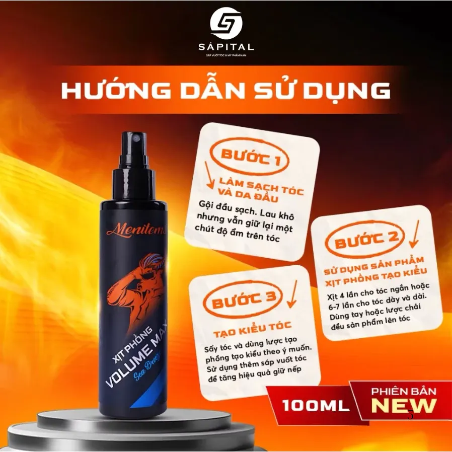 xịt tạo phồng menitems