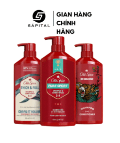 Dầu gội xả OLD SPICE 2IN1 THICK&FULL-BEARGLOVE-PURE SPORT