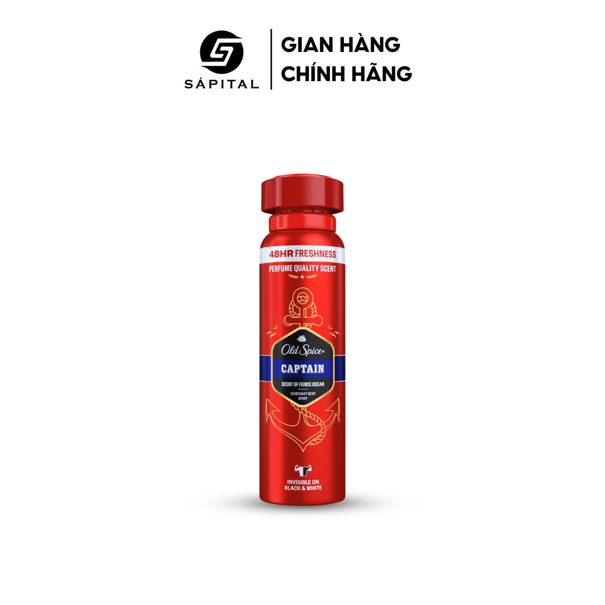 Xịt Khử Mùi Old Spice Captain 150ml Mỹ Chính Hãng | SÁPITAL