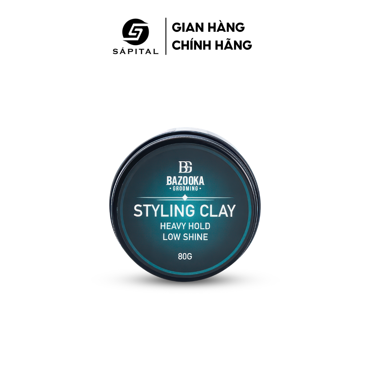 Sáp Vuốt Tóc Bazooka Grooming - Styling Clay 80g - Giữ nếp cao - Không bóng - Hỗ trợ Kiểm soát dầu thừa