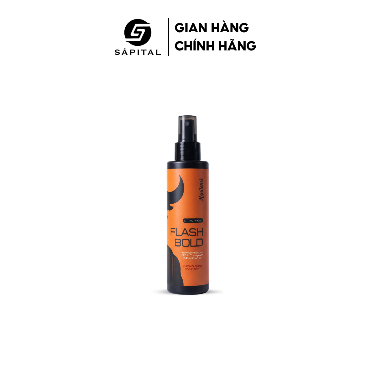Xịt tạo phồng Menitems Flash Bold - Tạo phồng nhanh chóng không dùng máy sấy, Linh hoạt tạo kiểu