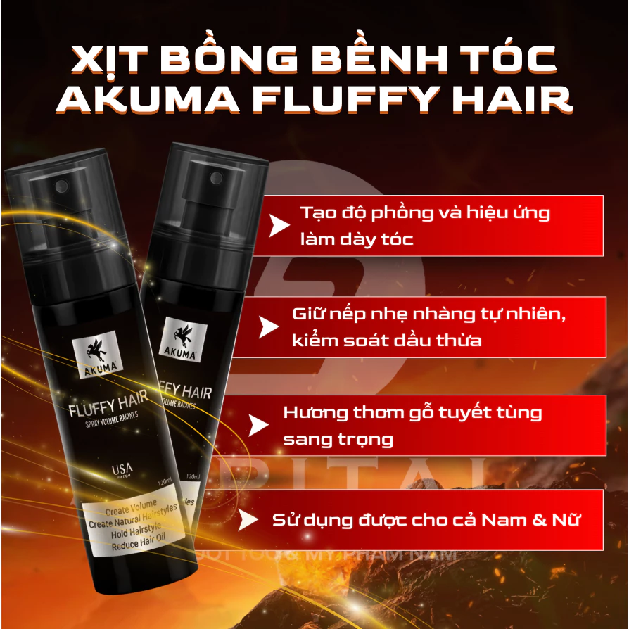Đánh Giá Xịt Tạo Phồng Akuma Fluffy Hair: Công Dụng & Cách Sửa Lỗi Tắc Vòi Nhanh Nhất