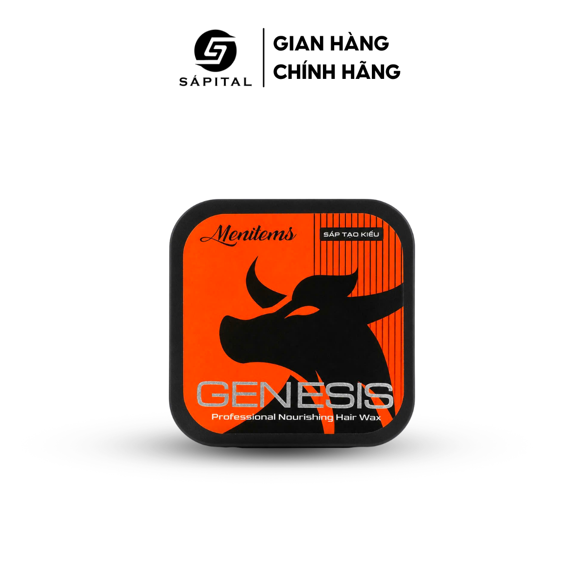 Sáp vuốt tóc Menitems Genesis - Sáp dưỡng tạo kiểu cho tóc khô xơ, khó vào nếp, Giữ nếp lên tới 10h