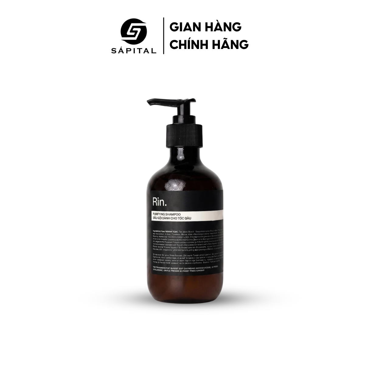 Dầu gội Rusty Lab Rin Purifying 300ml - Gội giảm gàu, Nuôi dưỡng tóc chắc khoẻ, Thành phần tự nhiên