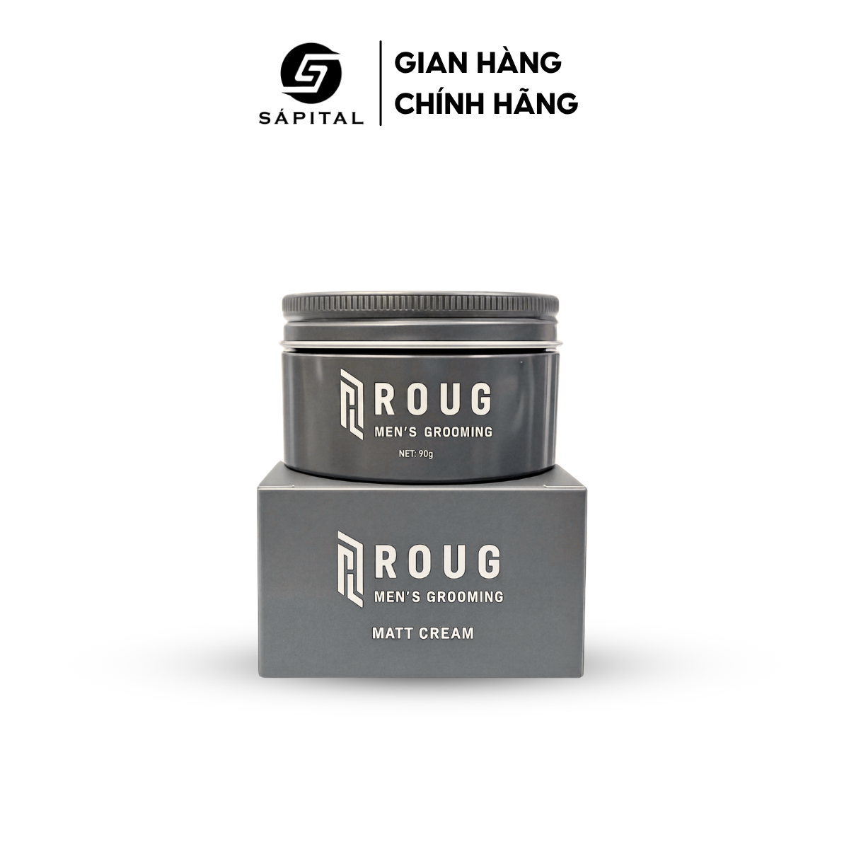 Sáp vuốt tóc Roug Matt Cream Roug Xám - Sáp dưỡng tạo kiểu, Độ bóng tự nhiên, Linh hoạt tạo kiểu