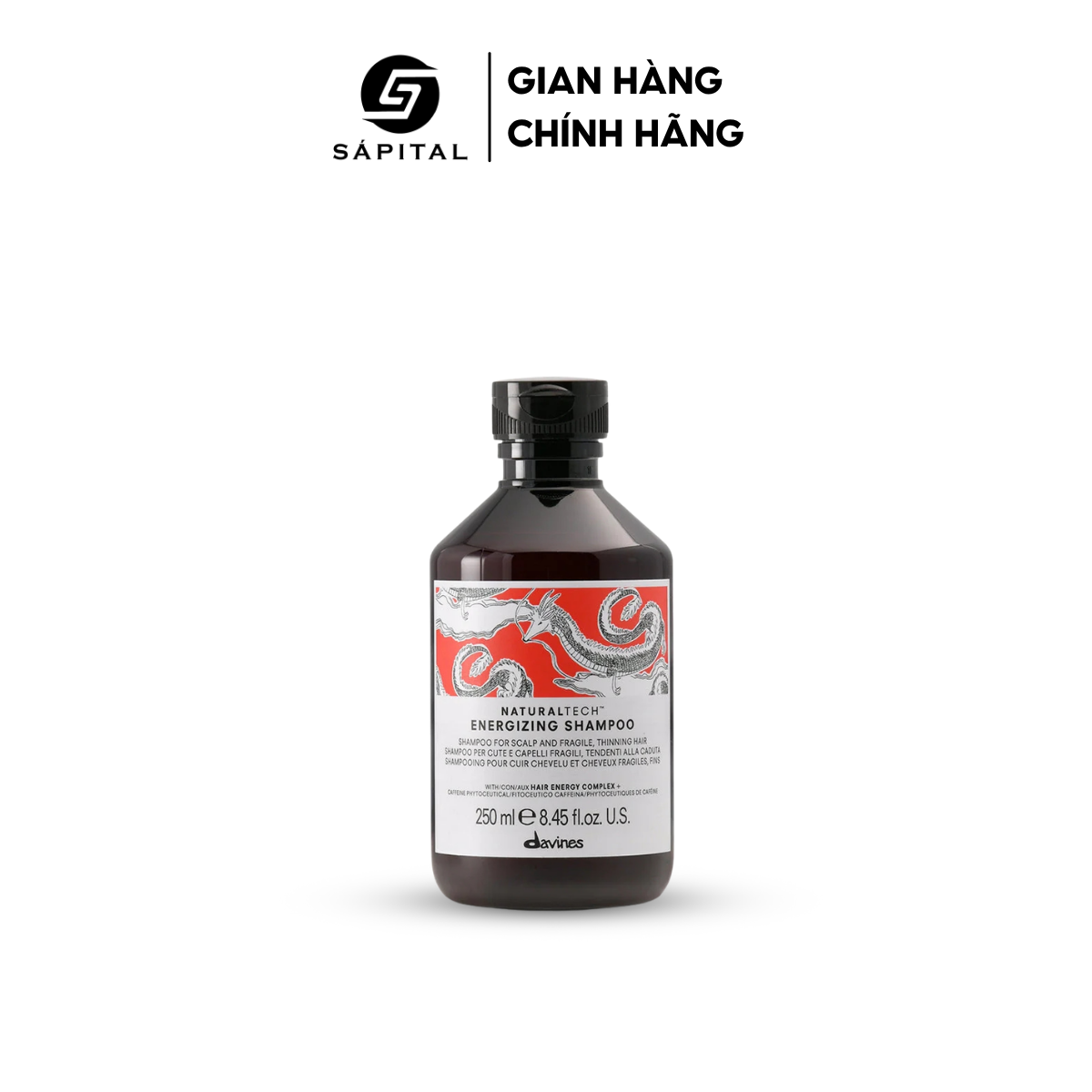 Dầu gội Davines Energizing Shampoo Davines đỏ - Dầu gội hỗ trợ giảm rụng cho tóc mỏng yếu