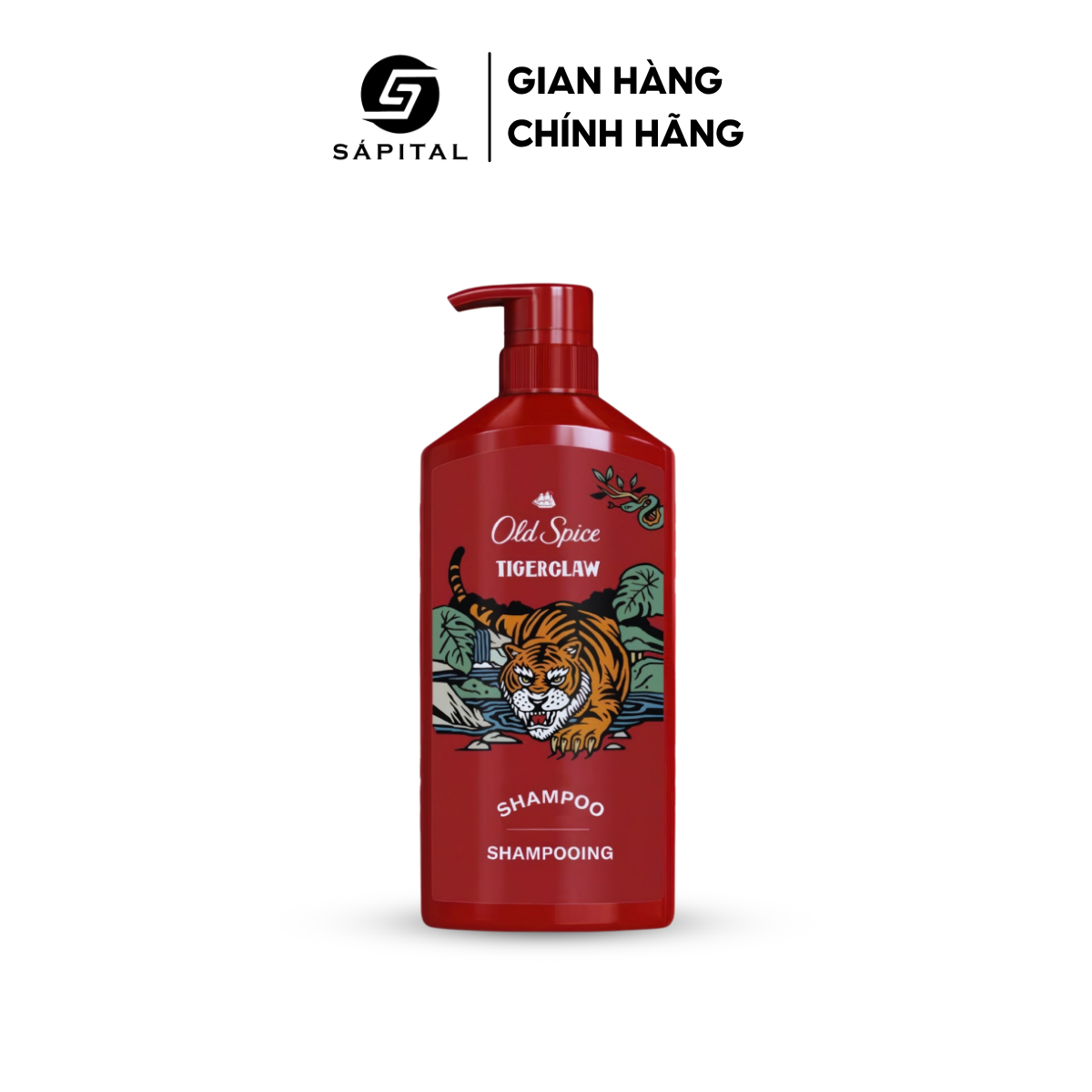 Dầu Gội OLD SPICE Tigerclaw | Nuôi dưỡng tóc chắc khoẻ, Hương nước hoa