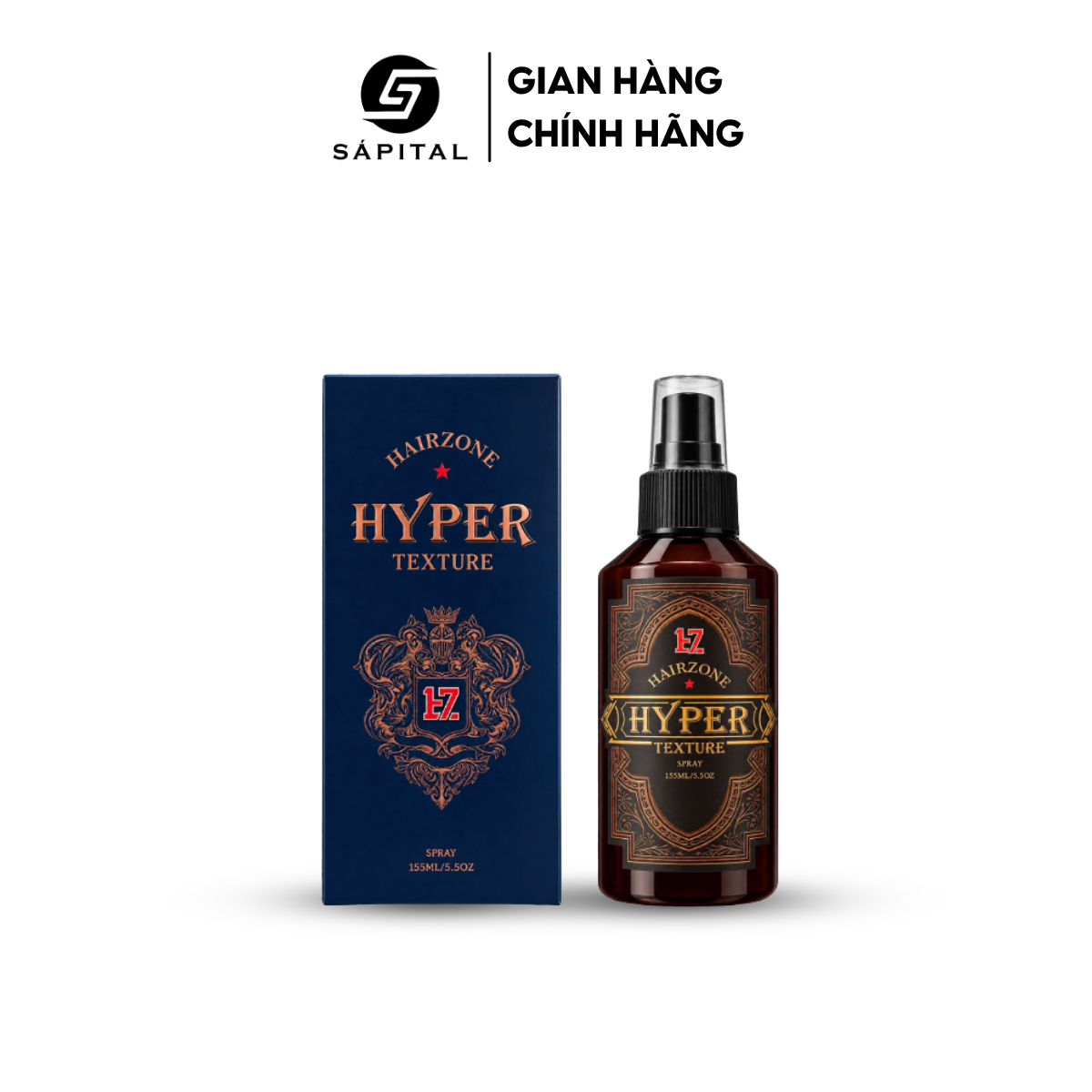 Xịt tạo phồng Hair Zone Hyper Texture 155ml chính hãng - Pre Styling tạo phồng, hỗ trợ giữ nếp, giảm bết dầu
