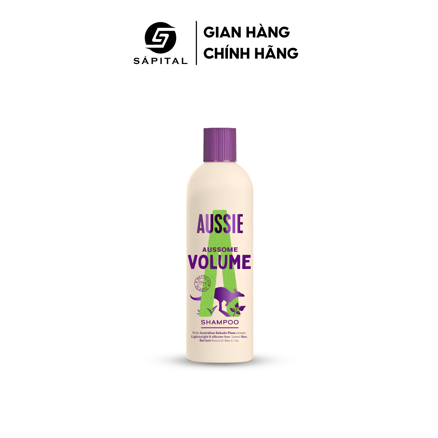 Dầu gội Aussie Aussome Volume 300ml chính hãng - Tăng độ phồng tự nhiên, bồng bềnh từ chân tóc