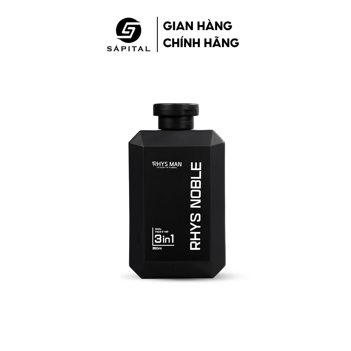 SỮA TẮM GỘI RỬA MẶT NAM RHYS MAN 3 IN 1 350ML – HƯƠNG NƯỚC HOA NOBLE